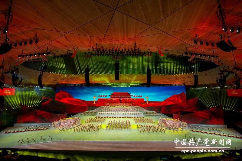舞蹈《开国大典》。人民网记者 翁奇羽摄