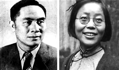 歌曲《我們是共產主義接班人》作詞人周郁輝（左）作曲人寄明（右）。 資料圖片