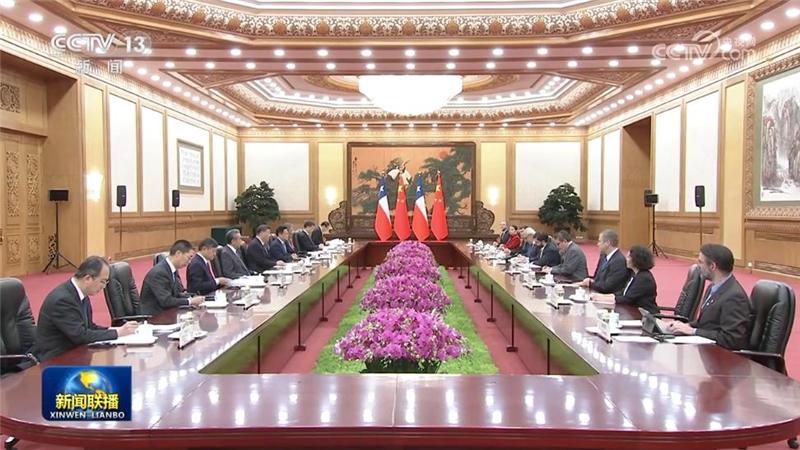 習近平會見智利總統